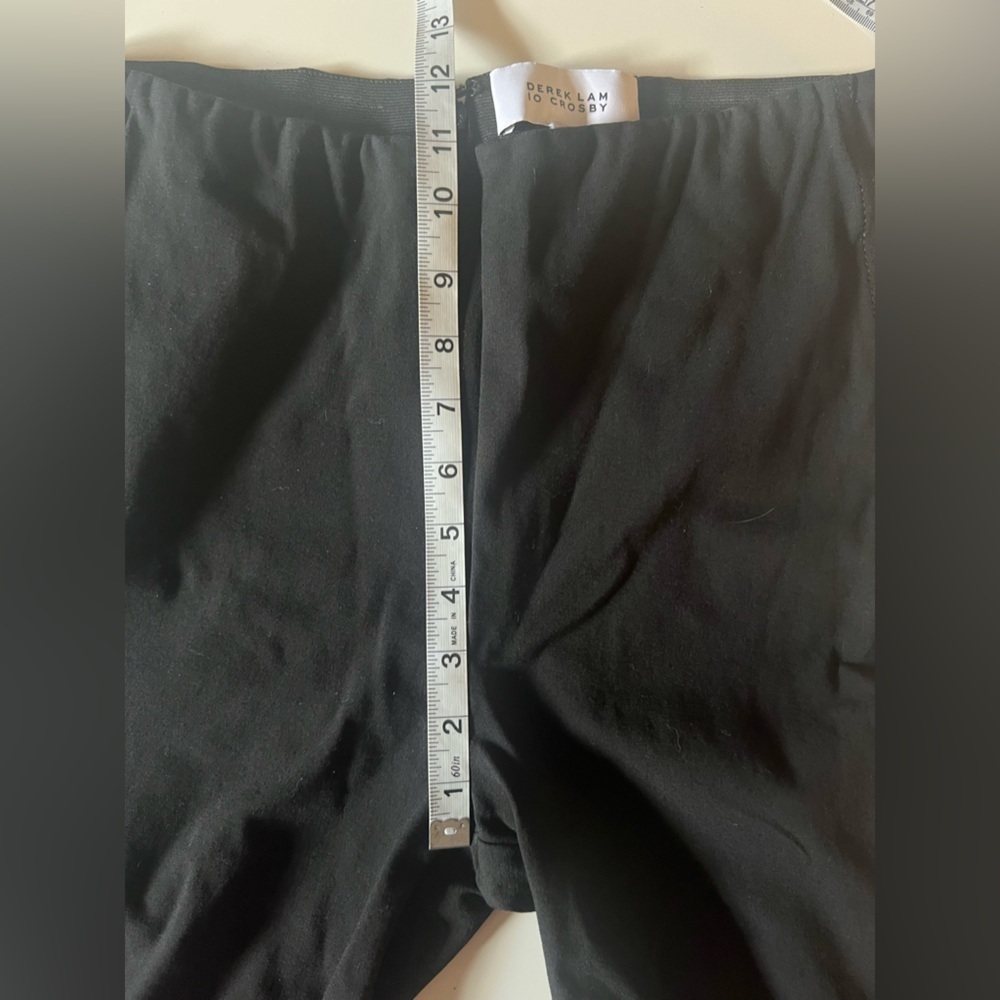 Derek Lam 10 Crosby Black High Rise Tapered Leg Dress Pants Womens Size 8 - Picture 4 of 11